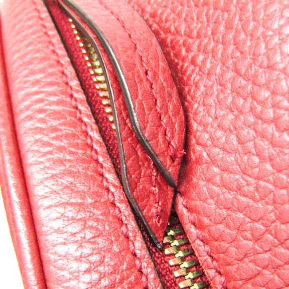 GUCCI Authentic Red Leather Backpack main image 8